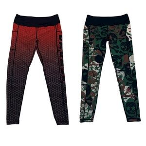 Constantly Varied Gear CVG Badass Reversible Leggings Camo Skulls Large
